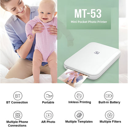 MT53 Pocket Inkless Photo Printer